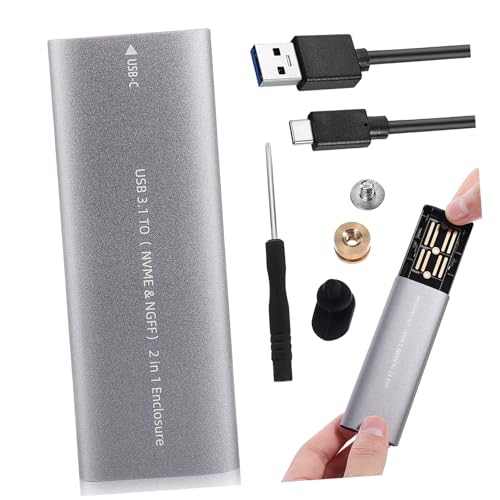 VILLCASE ポータブル外付けエンクロージャー アルミ合製 軽量 高速データ転送 対応 ハードディスク保護ケース ノート テレビ ルーター用