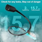 Kiprim GD02 Gas Leak Detector, 15.7" Gooseneck, Audible & Visual Alarm - Image 4
