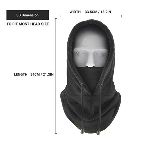 Moochy Homens Mulheres Inverno Balaclava Velocino Quente Macio com Cordão Gola Polaina Ciclismo Cami