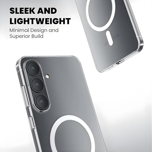 Image of Anti-Yellow Clear Case for Samsung Galaxy S26 | UV Shield Technology | Zero-Yellowing Formula | Drop Protection (TPU + Polycarbonate | Crystal Clear)