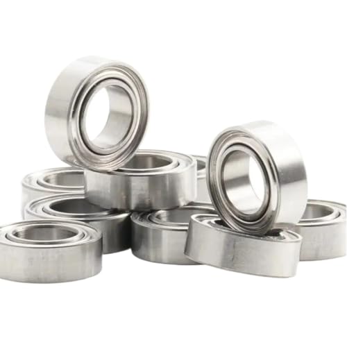 MR128 Bearing 8x12x3.5 mm 10Pcs Stainless Steel ZZ/RS/Open for Strong Industrial Motors Speed Corrosion Resistant(MR128rs Orange)
