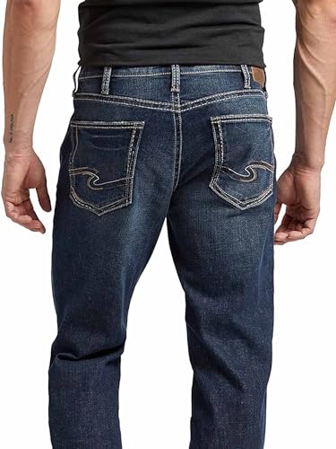 Image of Silver Jeans Co. Men's Zac Relaxed Fit Straight Leg Jean - Legacy