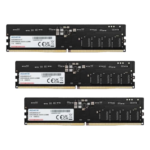 �y�G�C�f�[�^�z PC������ DDR5 64GB (32GB×2) 5600MHz U-DIMM �f�X�N�g�b�v�p AD5U560032G-DT-I (× 3)