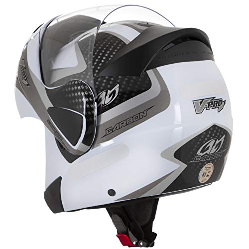 Pro Tork Capacete V-Pro Jet 2 CaRubroon 62 multicor (Branco/Cinza/Preto)