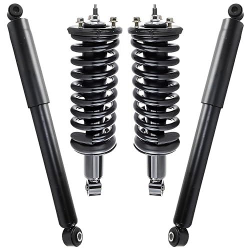 Image of Detroit Axle - 4WD Front Struts and Rear Shocks Replacement for 2005 2006 2007 2008 2009 2010-2021 Nissan Frontier 4.0L - 4pc Set