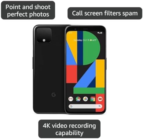 Google Pixel 4 - Just Black - 64GB - Unlocked - 2