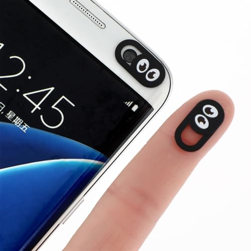 Amabro 8 szt. osłona kamery internetowej, cienka osłona kamery telefonu, laptop, komputer, osłona aparatu, blokada suwaka, osłona obiektywu, ochrona prywatności, bezpieczeństwo, pasuje do komputera
