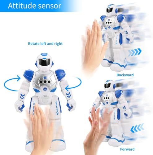 Image of Magicwand R /c Rechargeable Gesture Sensing,Walking Programmable Robot with Demo Mode Smart Bot for Kids with Lights