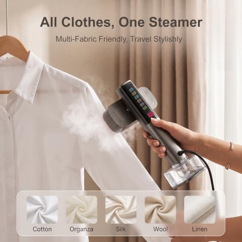 Neliangia Steamer for Clothes, 10s Fast Heat-Up Travel Steamer, 3-in-1 Dry Steam Iron Modes, 220ml Water Tank, Self-Cleaning & Auto Shut-Off Portable Clothes Steamer Handheld - image 6