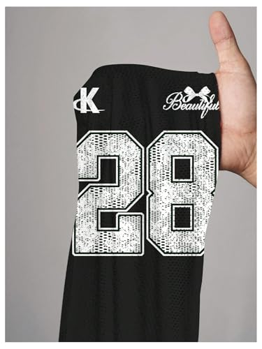 Image of RoseSeek Women's Jersey Shirts Number Graphic V Neck Football T Shirts Tops