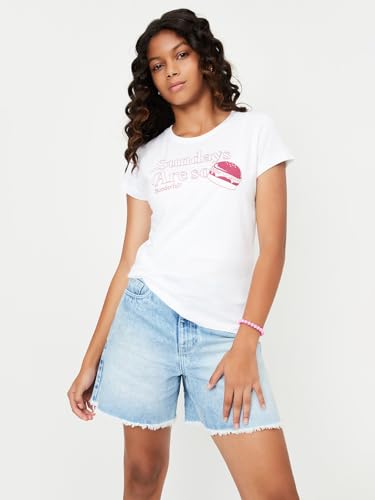 Image of Max Girls Cotton Regular Printed T-Shirt - Pack of 3