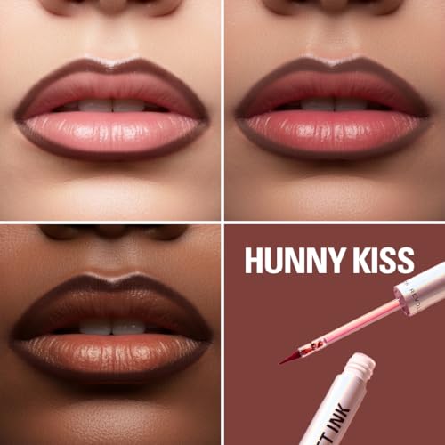 Image of Revolution Lip Shift Ink Peel Off Lipliner Stain - Hunny Kiss | Long-Lasting Tattoo-Effect Lip Liner with Matte Finish