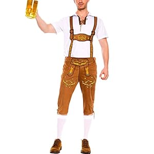 Heren Lederhosen Kostuums Traditionele Duitse Beierse Oktoberfest Outfits Cosplay Party Outfit Fancy Dress