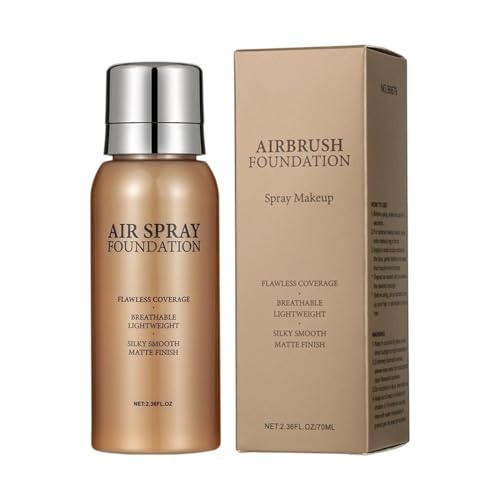Base de aerógrafo, spray de acabado mate, velo de cobertura edificable, base de maquillaje ligera, de piel, desenfoque, uso cosmético de larga duración para bodas, citas, noches, r