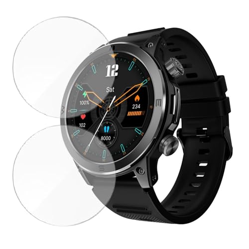 Image of 2 Pack| Smartwatch Screen Protector for Noise Endeavour |1.46 inch| | Flexible TPU Film, 9H Scratch Resistant, Bubble Free Installation - Not Tempered Glass