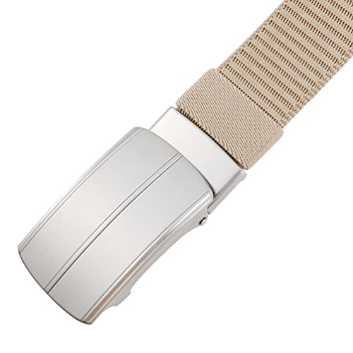 Clothing Accessories New Cotton Canvas Belts Casual All Over Jeans Belt for Unisex (Color : Beige, Size : 120 cm) (Multi colored)4