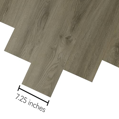 Mohawk Basics Waterproof Glue Down Flexible Vinyl Plank Flooring in Rocky Ravine 2.5mm, 7.25" x 48" (58-sqft/Carton) by Mohawk Home - Used condition - Image 2