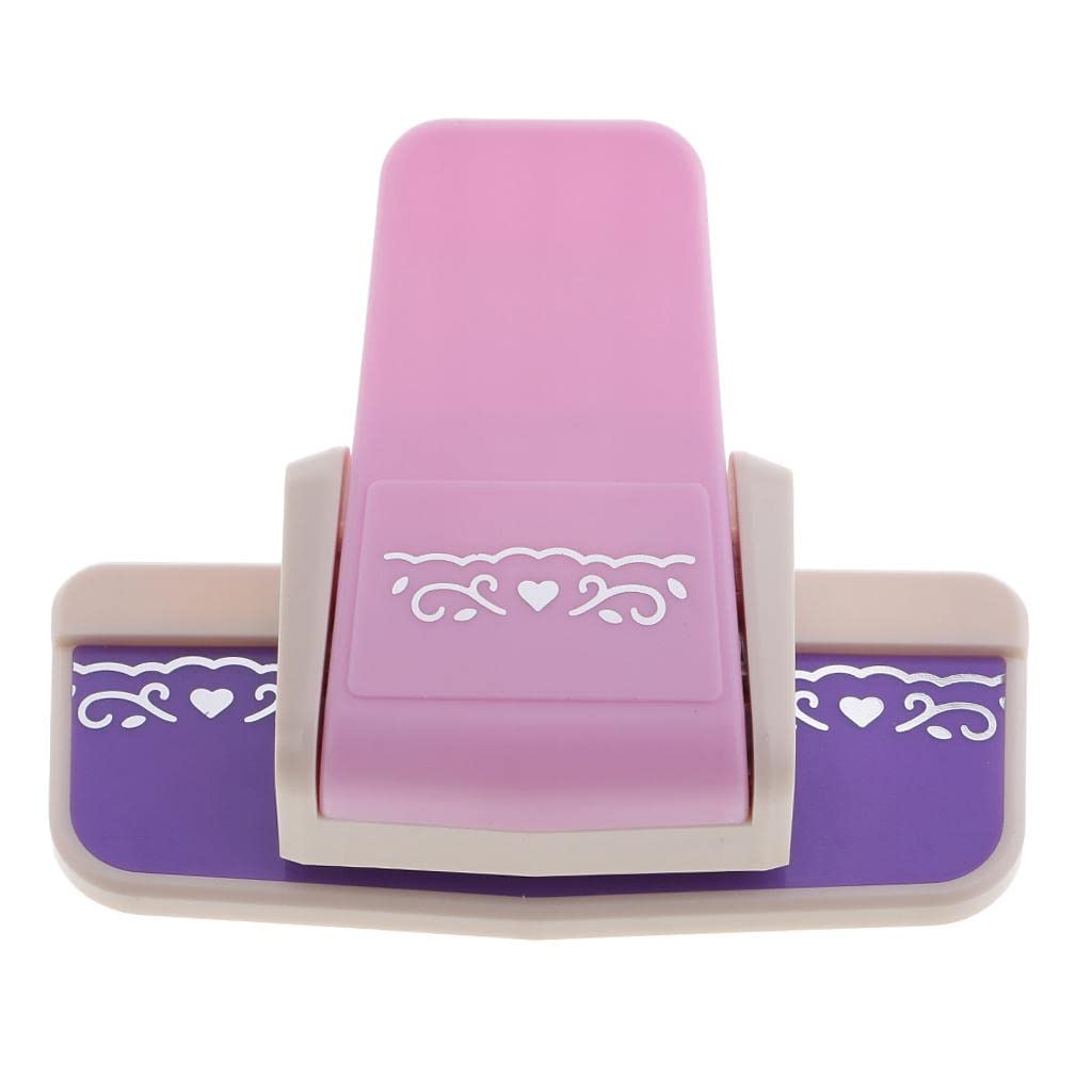 Nishiyuenyi Labor-Saving Embossing Device Paper Border Cutter, Pink