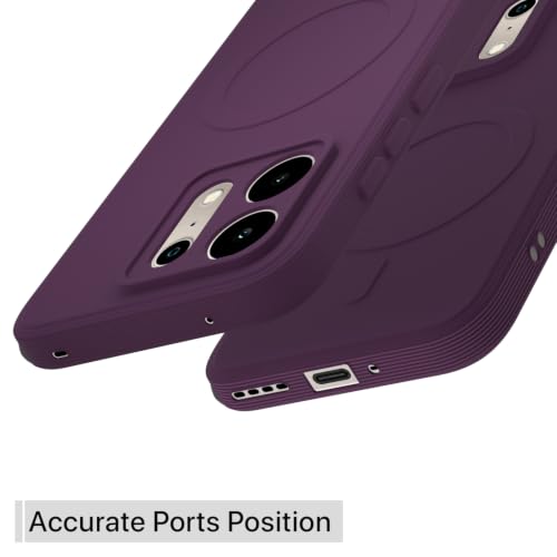 Image of Outlouders Back Cover for Realme P4s 5G | Soft Matte Silicone | Slim Fit | Magnetic-Safe Logo Design (Magnetic-Safe Not Compatible) | Shockproof | Camera Protection Bumper Case (Purple)