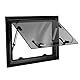 Asixxsix RV Fenster, 400 x 300mm RV Ausstiegsfenster Doppellagiges UV-geschütztes RV Ausstiegsfenster, vielseitiges Camper Fenster mit Schirm, Sonnenschutz, für RV Camper Trailer Van