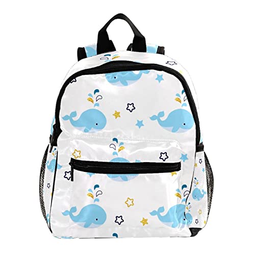 Sac à dos pour garçons maternelle et fille motif requin petit poisson multicolore