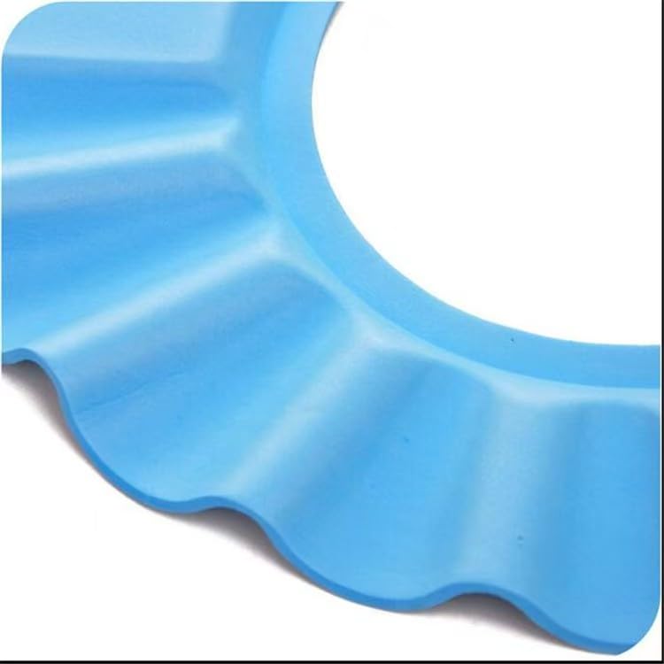 Image of Baby Shower Caps Shampoo Cap Wash Hair Bath Visor Caps Adjustable Shield Waterproof Ear Protector Eye Hats Infant (Yellow)
