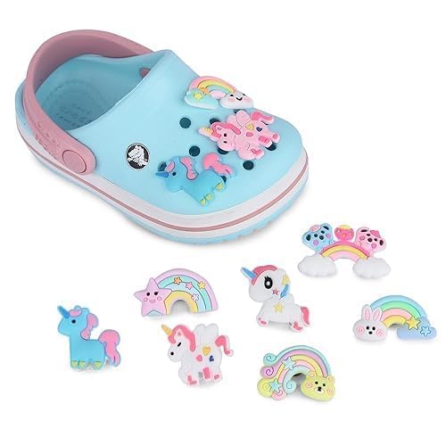 DOYKLI 8 pcs Unicorn Clog Charms Shoe| Charms Assorted Cartoon Clog Slipper| Charms for Girls Rubber Charms for Clogs Slipper | Casual Clogs Decoration Charms Fashion Clogs Charms (B0D7CPYPJ5) Amazon Price History, Amazon Price Tracker