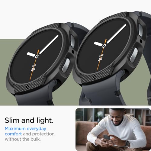 Image of Spigen Liquid Air for Galaxy Watch 8 (44mm) Case | TPU - Matte Black