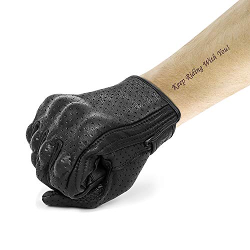 Superbike Goatskin Leather Motorcycle Gloves