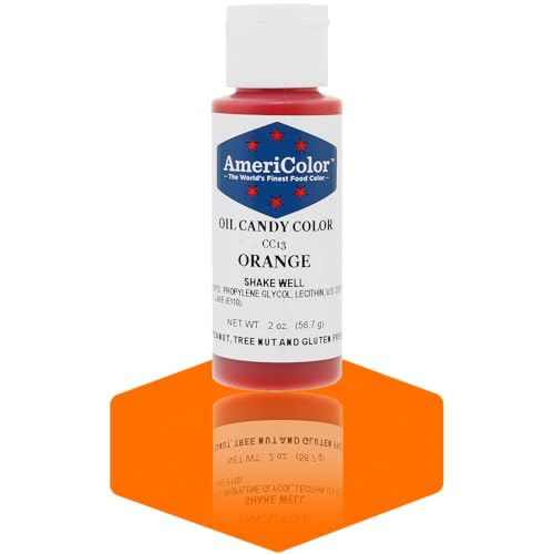 Orange Oil-Based Candy Color 2 Ounces by Americolor