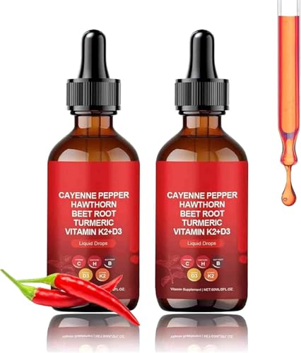 Aeluro Cayenne Drops - Gotas líquidas de pimienta de cayena natural, extracto líquido de pimienta de cayena Aeluro (2)