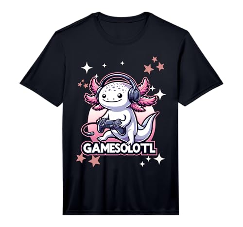 Gamesolotl Axolotl Gamer Kawaii Anime Kids Performance T-Shirt