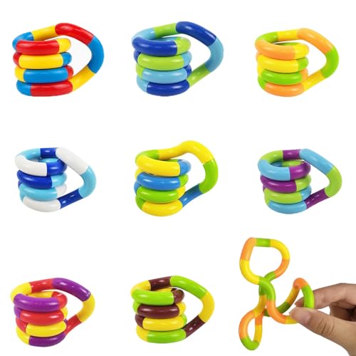 Tangle Fidget Toy, 8 Stück Fidget Toys Set, Stressabbau Und Sensorische...