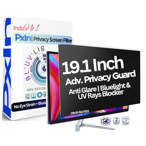 Image of Pxin Smart Eye 19.1 Inch (16:10) Monitor Privacy Screen Filter - NO Eye Strain | Anti-Blue Light + Anti-Glare | Privacy Screen Protector