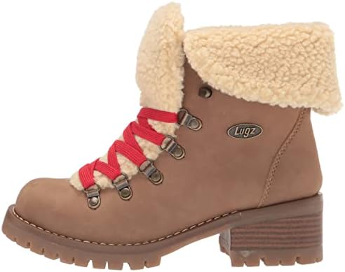 Lugz Women's Adore Fur Classic Chukka Fashion Boot, Roasted Cashew/Natural/Gum, 9 | Image 7