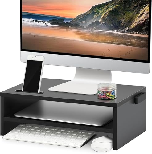 Catálogo para Comprar On-line Base para Escritorio - los más vendidos. 42 WEAGP Soporte Monitor, Soporte Elevador para Monitor 2 Niveles con Soporte Teléfono Soporte de Monitor para Escritorio Organizador de Almacenamiento para Monitores de Computadoras...