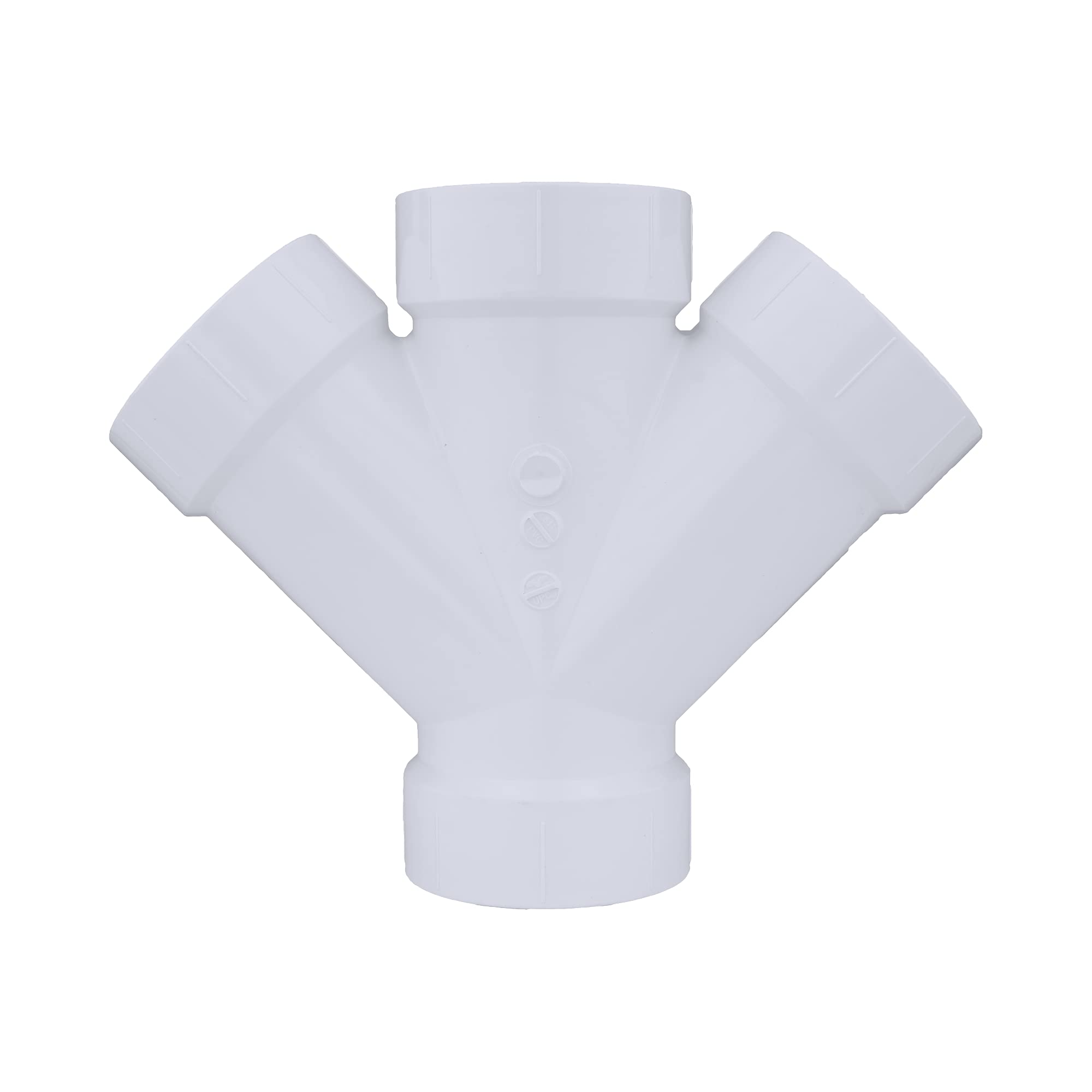 Charlotte Pipe Horario 40 10.2 cm. Buje x 10.2 cm de diámetro. Buje doble de PVC
