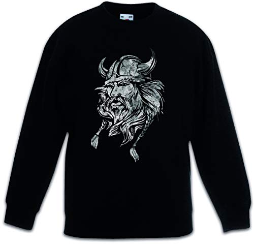 Sweat-shirt Viking Head vêtement chaud enfant noir