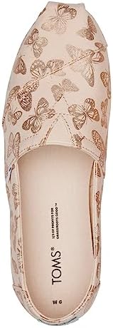 TOMS Women's, Alpargata Slip-On Peach Butterfly 8.5 M | Image 5