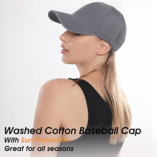 Image of Crazy Era Unisex Cotton Baseball Cap Plain Blank Dad Hat Adjustable Vintage Solid Hat