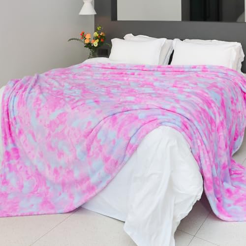 MUGD Lightweight Blanket Fleece Big Blanket Fuzzy Throw Blanket for Bed Queen Size