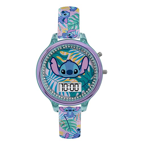 Reloj infantil Stitch LAS40001ARG digital multicolor ideal para el colegio y parque 2