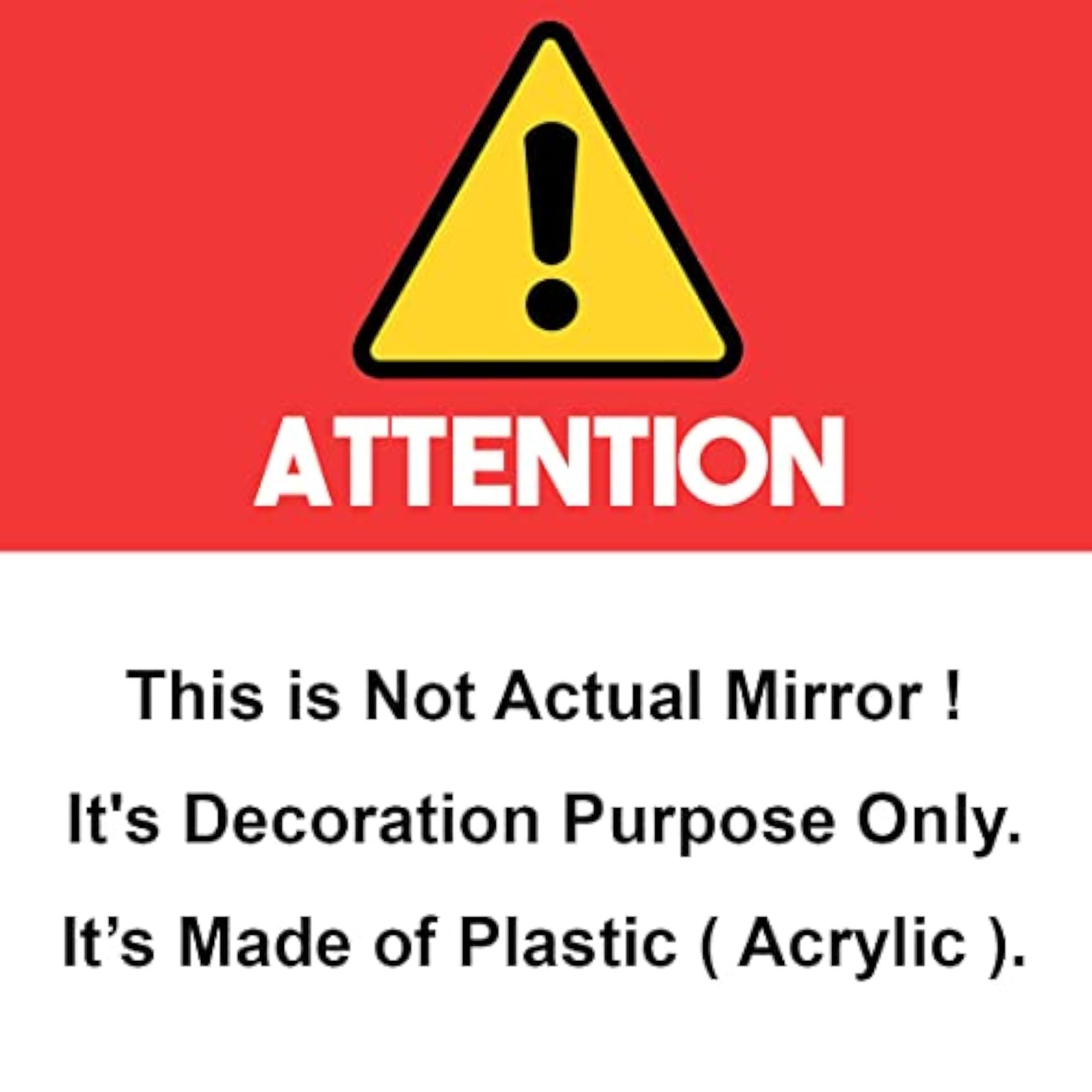 Big Square Silver Mirror Wall Stickers
