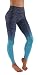 Women's Flexible Yoga Pants Ombre Leggings Activewaer L704 (S, L704-Nv.Ocean Blue)