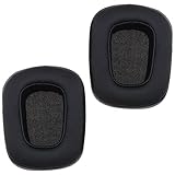 1 par de almohadillas compatibles con Razer Tiamat 7.1 V2 auriculares de repuesto de cuero Proteína almohadillas de repuesto negro