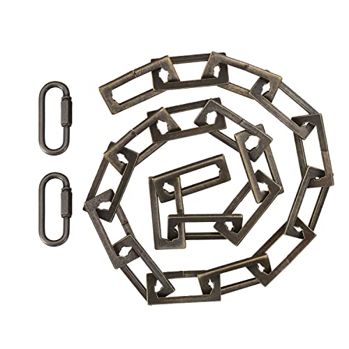 Chaîne robuste en acier cal 8 avec connecteurs pour luminaire et suspension
