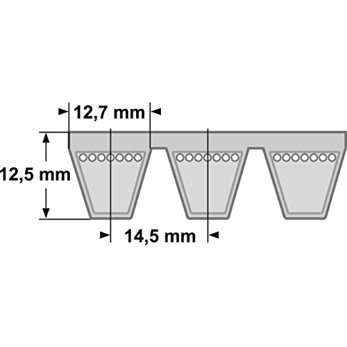 Bande de force SPA 2120 Lw pour remplacer courroie de ventilation usée