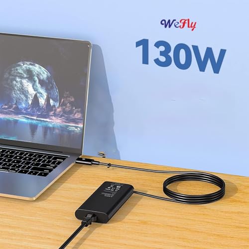 Image of 130W USB C Laptop Charger Compatible with Dell Precision 5570 5560 5550 5530 5760 5750 3560 Latitude 7410 7310 7210 9410 9510 5420 5520 5510 XPS 15 17 2in1 9575 9500 9700 Power Cord (DE 130W Type-C)