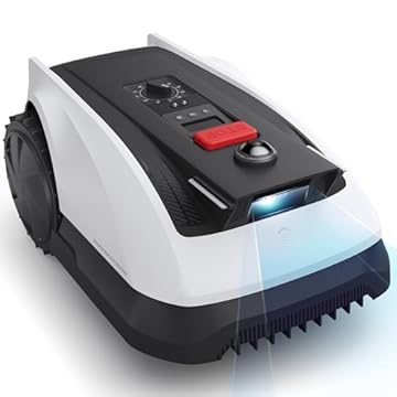 ECOVACS GOAT O500 Panorama Robot Tagliaerba Senza Filo Perimetrale 500 m², Mappatura Automatica Rasaerba Robot, Visiva Panoramica Potenziata con LiDAR, Passa percorso di 0,7 m, Pendenza 45%