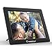 Produktbild Crosstour Digitaler Bilderrahmen, 8 Zoll HD Display Elektronischer Bilderrahmen, Musik/Video/Uhr/Kalender, Automatische Drehung, mit Fernbedienung, Weihnachts-/Halloween-/Geburtstagsgeschenk